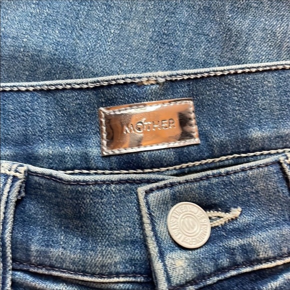 MOTHER The Stunner Ankle Fray Graffiti Girl. Sz 28 - Picture 8 of 11